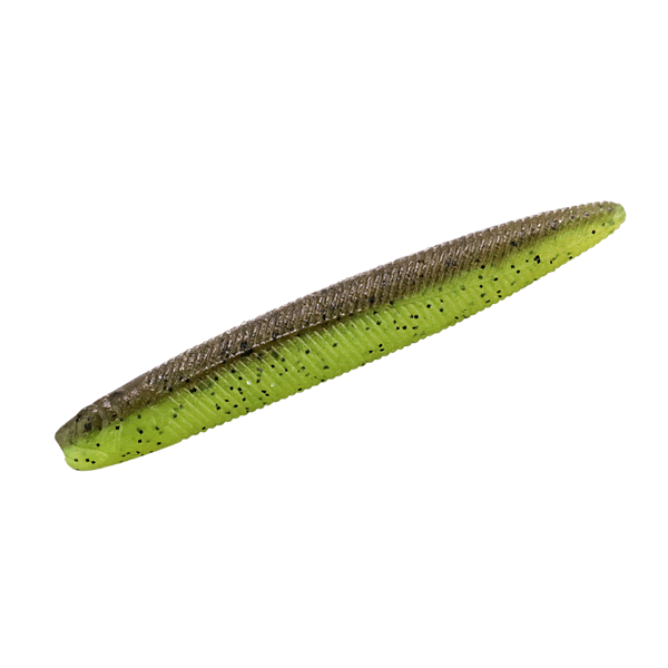 JACKALL YAMMY FISH 3" (5 pcs/pack) GREEN PUMPKIN LIGHT CHARTREUSE