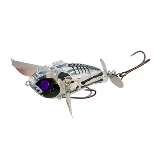 JACKALL POMPADOUR Jr. NAMAZU CUSTOM 66mm : 18.0g Floating GLASS FROG BONE