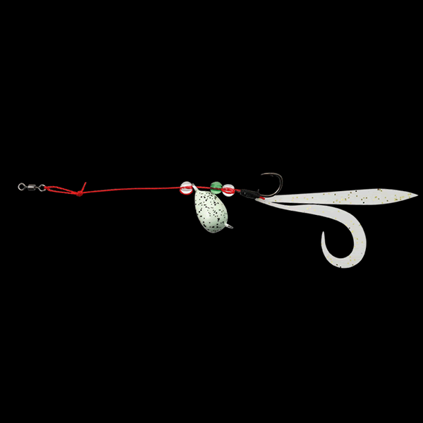 JACKALL EGG SHOT CURLY #5 19g GLOW