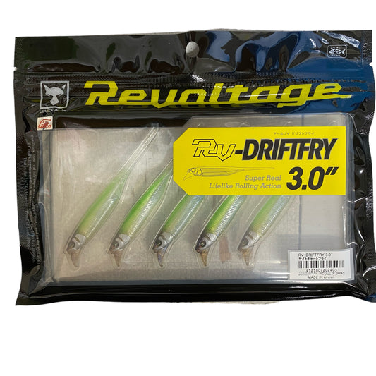 JACKALL RV-Drift Fry 3" Length: 3" (76mm) (5 pcs/pack) Sight Chart Fry