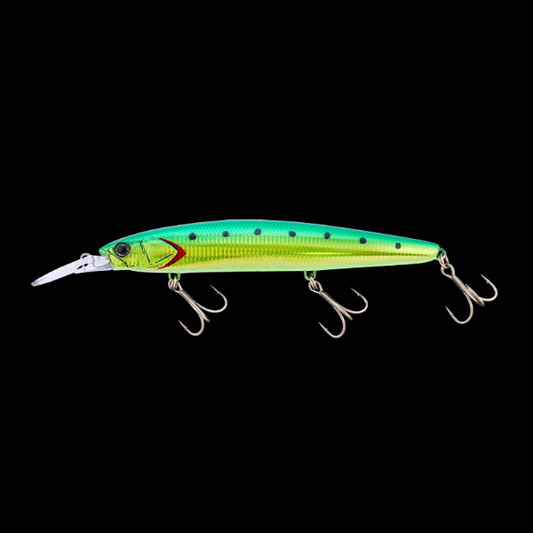 JACKALL BIGBACKER WANGAN MINNOW 128S-LB 128mm : 27.2g Sinking WAMNAI GREEN