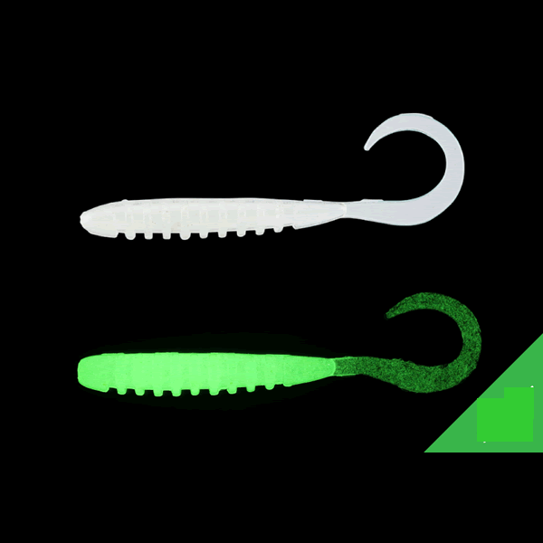JACKALL TIDE CURLY 2.0" (8 pcs/pack) GLOW