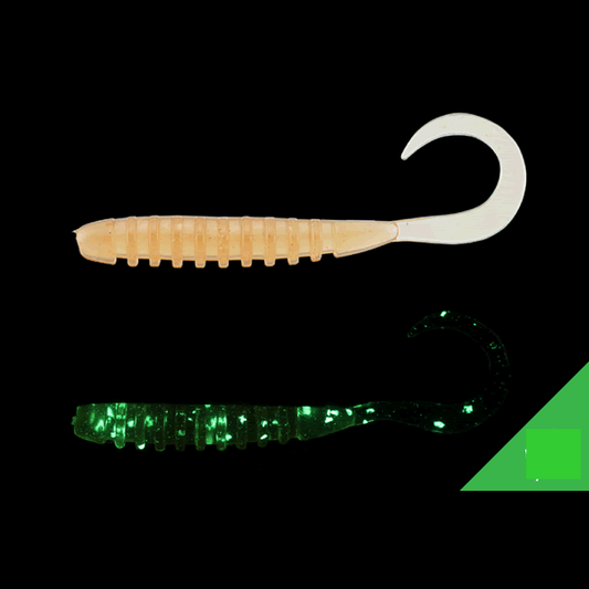JACKALL TIDE CURLY 2.8" (8 pcs/pack) ISOME GLOW CRUSH