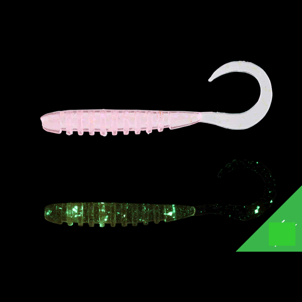 JACKALL TIDE CURLY 2.8" (8 pcs/pack) OKIAMI GLOW CRUSH