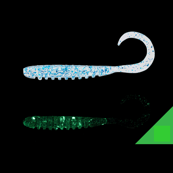 JACKALL TIDE CURLY 2.8" (8 pcs/pack) IWASHI GLOW CRUSH
