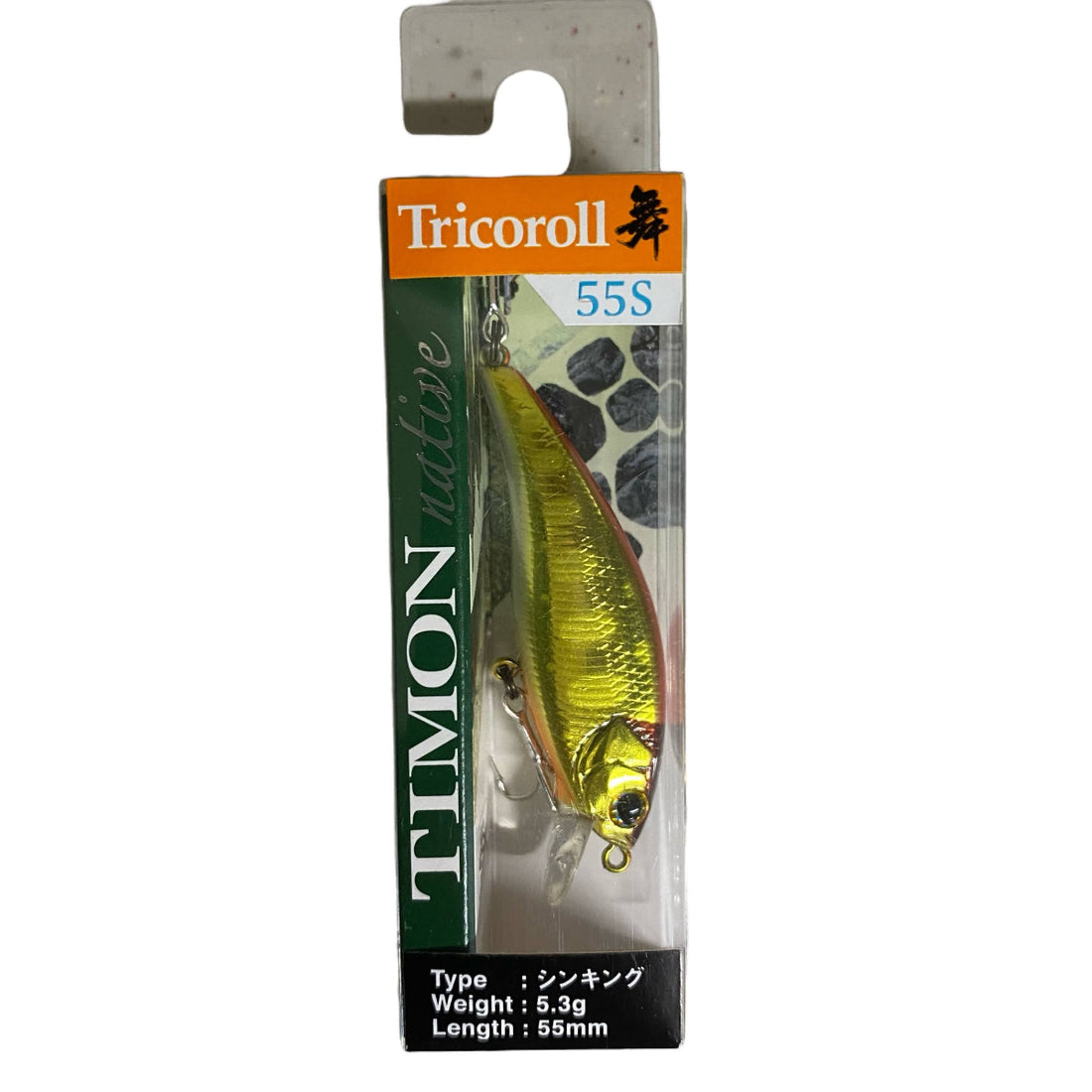 TIMON TRICOROLL MAI 55S 55mm : 5.3g Sinking RED GOLD YAMAME freshwater fishing lure — photo 2