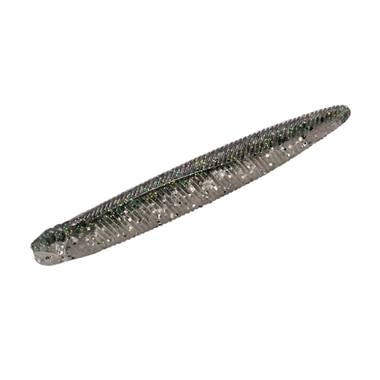 JACKALL YAMMY FISH 3.8" (5 pcs/pack) DARK THUNDER CLEAR SILVER