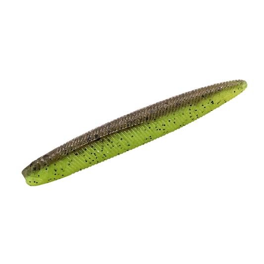 JACKALL YAMMY FISH 3.8" (5 pcs/pack) GREEN PUMPKIN LIGHT CHARTREUSE