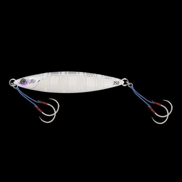 JACKALL BAMBLUZ JIG SLOW 100g SILVER GLOW STRIPE