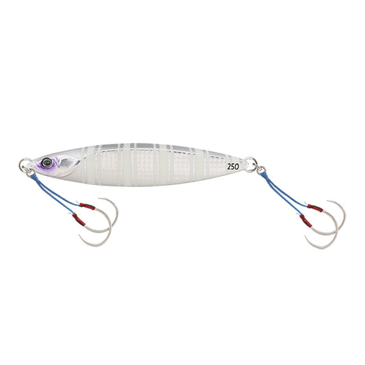 JACKALL BAMBLUZ JIG SLOW 150g SILVER GLOW STRIPE