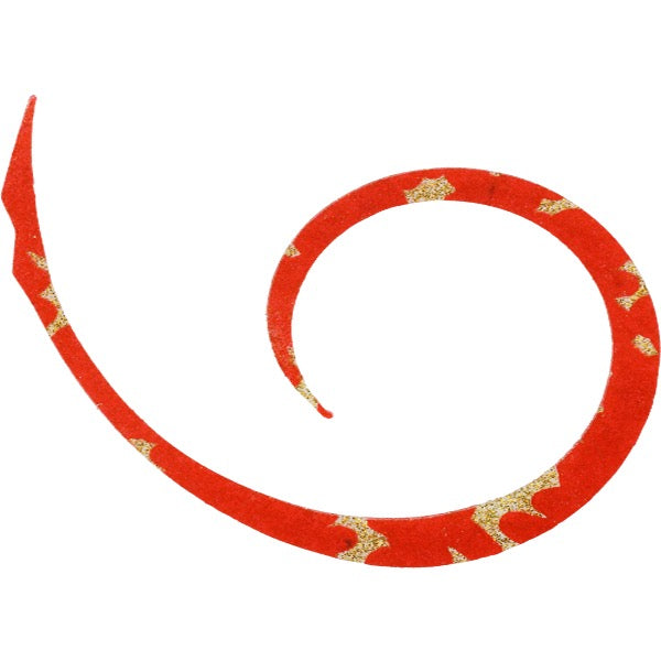 JACKALL BINBINSWITCH + TIE MICRO CURLY SLIM (4pcs / pack) F-0068 ORANGE GOLD