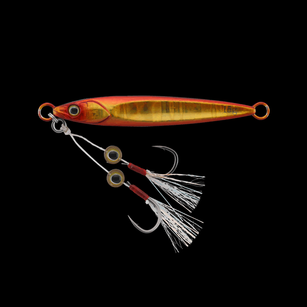 JACKALL BIGBACKER FIT JIG 7g 44mm AKAKIN / MAGMA WAVE HOLO