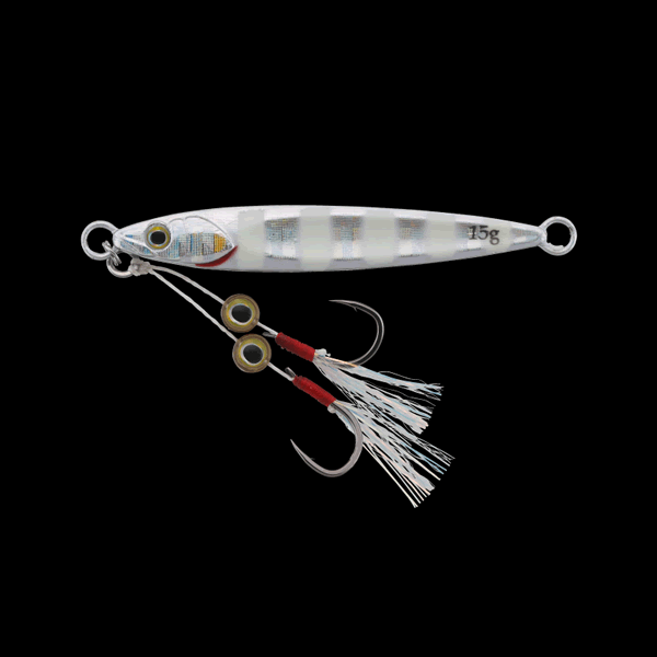 JACKALL BIGBACKER FIT JIG 7g 44mm GLOW STRIPE / BORDER HOLO