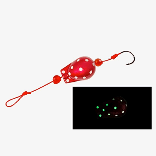 JACKALL EGG SHOT #3 : 11.25g RED GLOW DOTTO