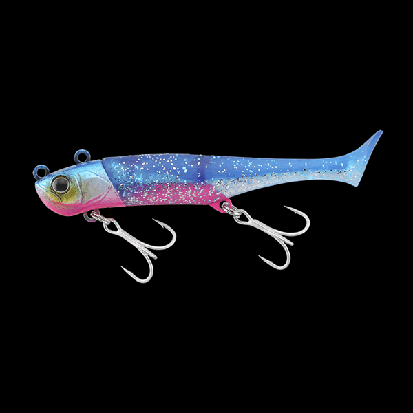 JACKALL BIGBACKER WAGSHAD 15g 90mm : 15g Sinking BLUE PINK