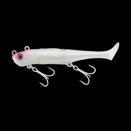 JACKALL BIGBACKER WAGSHAD 15g 90mm : 15g Sinking SURF PINK GLOW