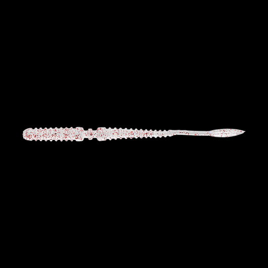 JACKALL PEKERING TIDE MAX 2.7" (8 pcs/pack) CLEAR RED FLAKE