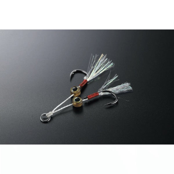 JACKALL BIG BACKER FIT JIG MIJIKARA HOOK TWIN M (2 pcs/pack) fishing terminal tackle