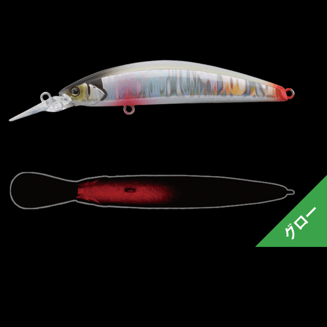 TIMON TRICOROLL GT 72MD-F 72mm : 6.6g Floating ECCHU UKIMIZU WHITE BACK freshwater fishing lure