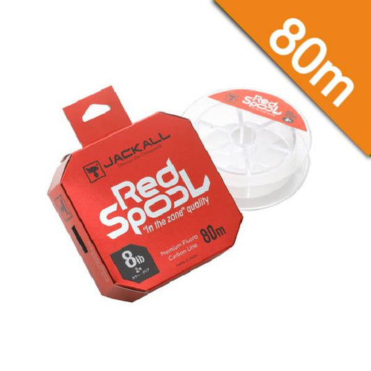 JACKALL RED SPOOL #3.0 (12lb) - 80m FLUOROCARBON CLEAR