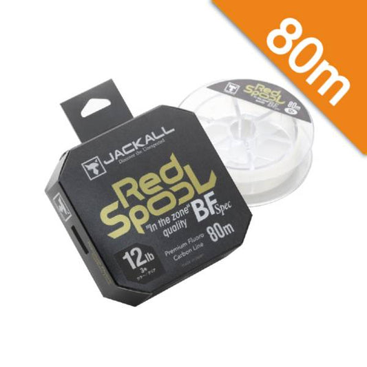 JACKALL RED SPOOL BF SPEC #3.0 (12lb) - 80m FLUOROCARBON CLEAR
