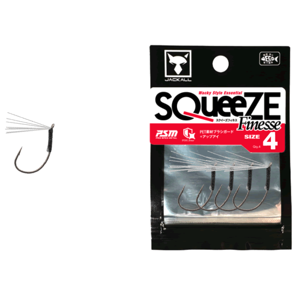 JACKALL SQUEEZE FINESSE #4 (4 pcs/pack)