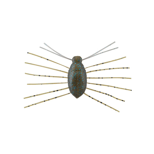 JACKALL NEED BUG 28.5mm (2 pcs/pack) GREEN PUMPKIN / BLUE FLAKE