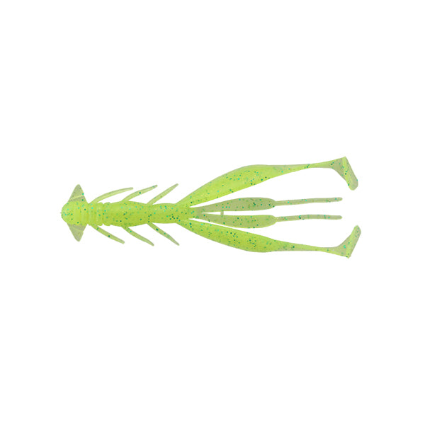 JACKALL JIMMY SHRIMP 3.8" (7 pcs/pack) LIME CHART