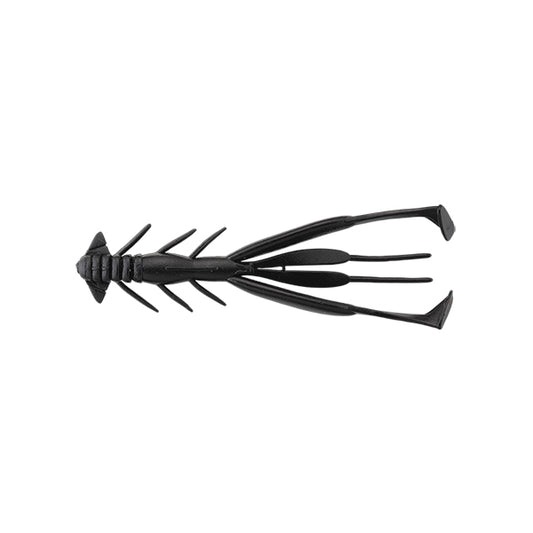 JACKALL JIMMY SHRIMP 3.8" (7 pcs/pack) SOLID BLACK