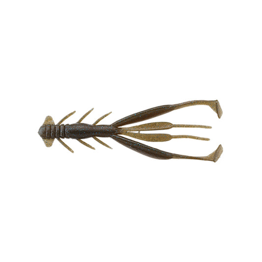 JACKALL JIMMY SHRIMP 3.8" (7 pcs/pack) DARK TENAGA / BLUE FLAKE