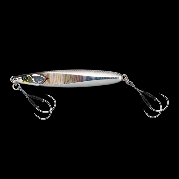 JACKALL TG BAMBLUZ JIG BUMP 150g 90mm : 150g G-0636 SILVER/MAGMA WAVE HOLO