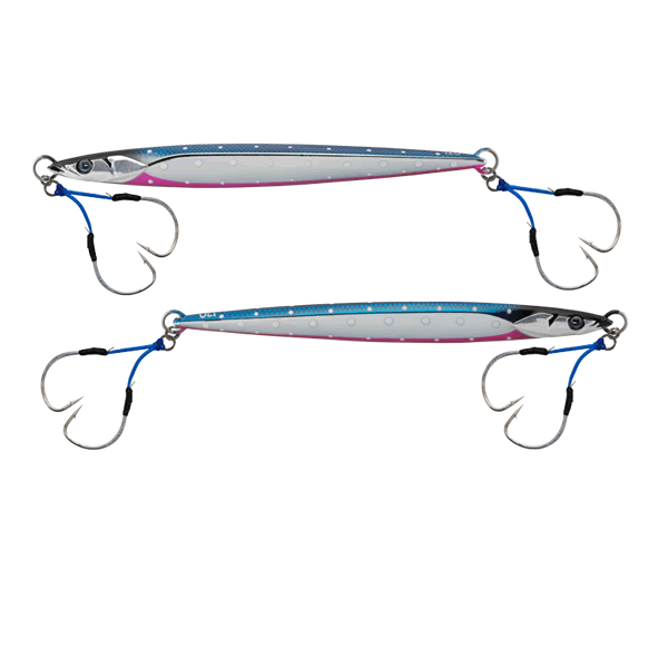 JACKALL BAMBLUZ JIG SEMILONG 120g SAKURAMASU Special G-0642 BLUE PINK GLOW DOT