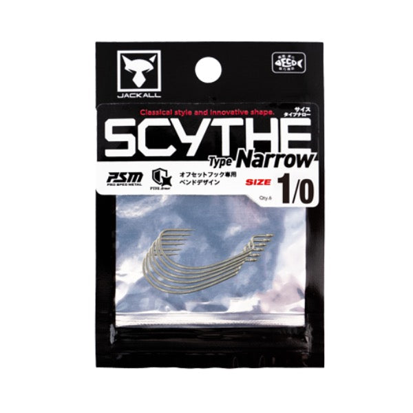 JACKALL SCYTHE Type Narrow #1/0 (6pcs / pack)