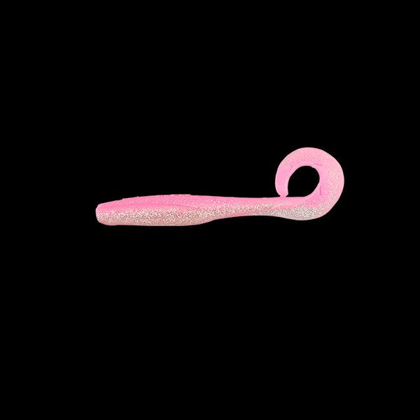 JACKALL SABULL SENSY CURLY 4" (6 pcs/pack) PINK SILVER saltwater fishing lure