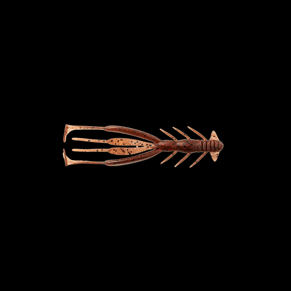JACKALL BLEAKER JIMMY SHRIMP 3.8" (6 pcs/pack) EBIMISO RED FLAKES