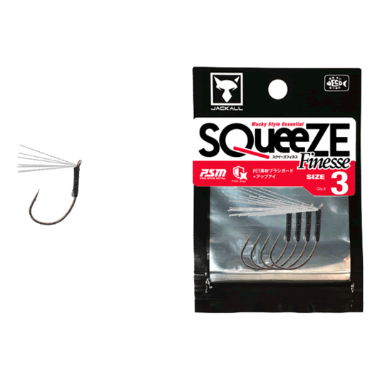 JACKALL SQUEEZE FINESSE #3 (4 pcs/pack)