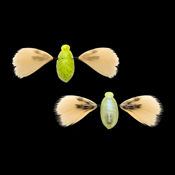 JACKALL NEED CICADA 35mm : 3.7g (2 pcs/pack) CHART BACK PEARL freshwater fishing lure