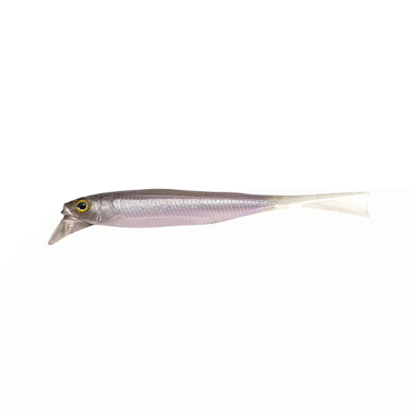 JACKALL DRIFTFRY ELASTOMER 4.0" Floating (5 pcs/pack) SUPER CLEAR WAKASAGI