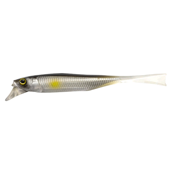 JACKALL DRIFTFRY ELASTOMER 4.0" Floating (5 pcs/pack) SILVER POWDER AYU
