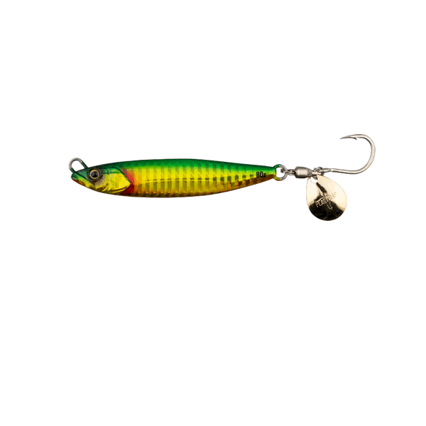 JACKALL FLAG TRAP BLADE 40g Sinking GREEN GOLD/BORDER HOLO