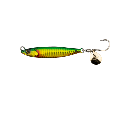 JACKALL FLAG TRAP BLADE 40g Sinking GREEN GOLD/BORDER HOLO