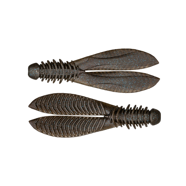 JACKALL RIBBING BUNNY 3.8" (5 pcs/pack) DARK TENAGA/BL LAKE