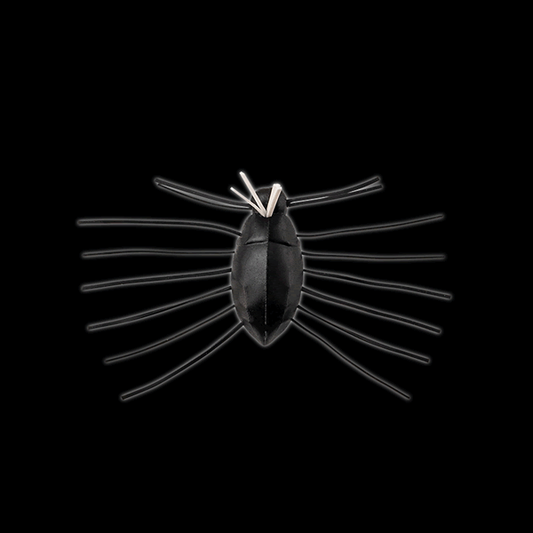 JACKALL NEED BUG 28.5mm (2 pcs/pack) MOHIKAN / SUPER BLACK