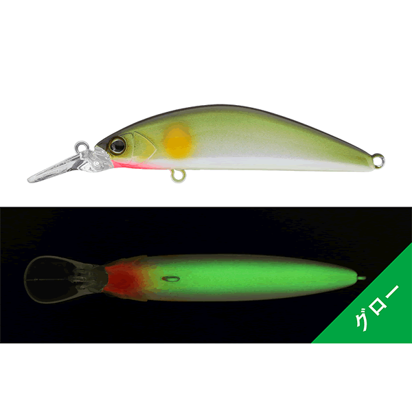 TIMON C&R Tricoroll GT56MD-F 56mm : 4.3g Floating PEARL GLOW AYU freshwater fishing lure