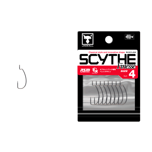 JACKALL SCYTHE FINESSE #4 (8 pcs/pack)