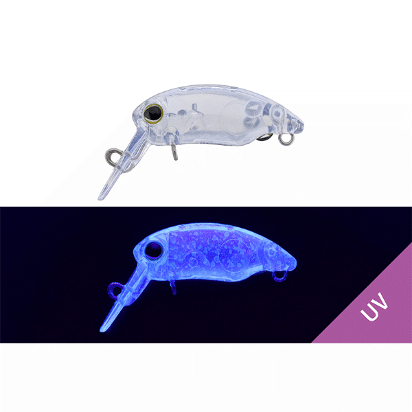 TIMON MITTS DRY RATTLE 2Hook 28mm : 1.4g KEIMURA CLEAR freshwater fishing lure