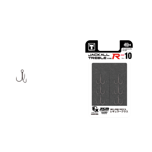 JACKALL JACKAL TREBLE TYPE R #10 (6 pcs/pack)