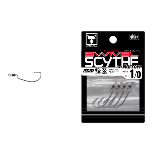 JACKALL SWIVEL SCYTHE TYPE NARROW #1/0 (4 pcs/pack)