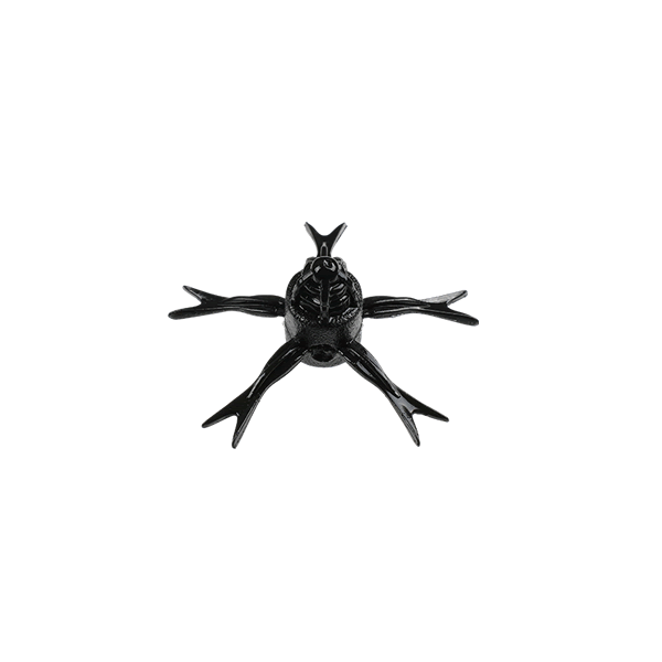 JACKALL JIMMY HENGE MICRO (5 pcs/pack) STRAIGHT BLACK
