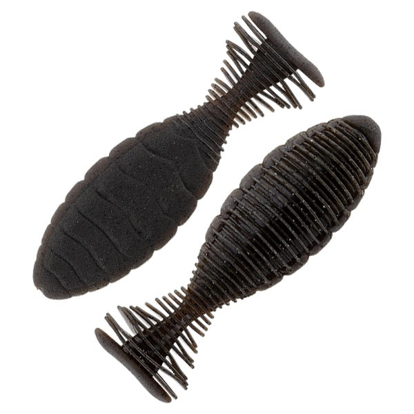 JACKALL Sibo Flat 4.8" Length: 4.8" (122mm) (4 pcs/pack) Jimmy Green Pumpkin